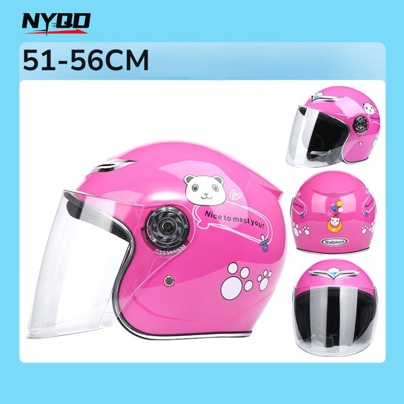 Kids Electric Scooter - Motorhelm voor kinderen, halfmasker, geschikt voor