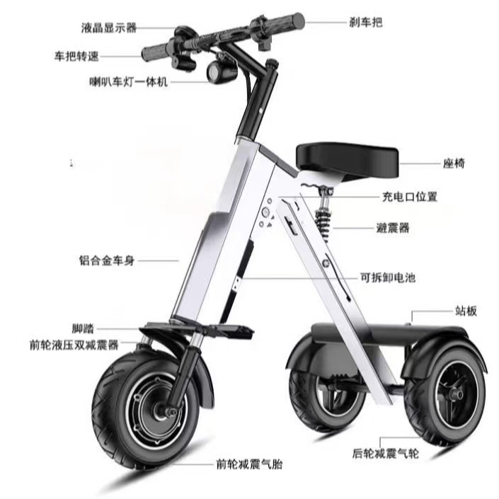 Vouwbare elektrische auto, kle - Scooter Electric recensie en prijs